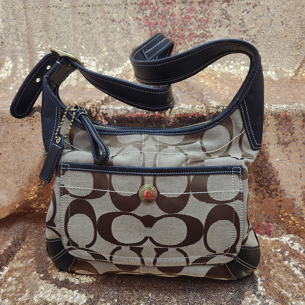 Coach Brown Hobo Style Shoulder Bag